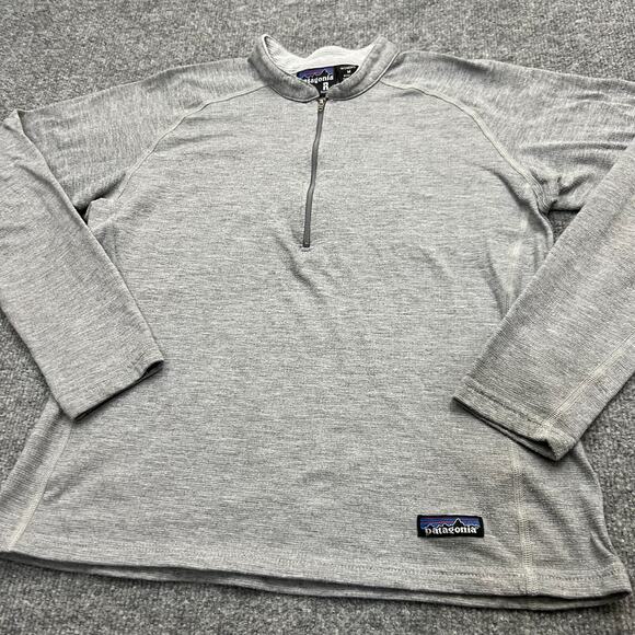 VTG Patagonia R.5 Quarter Zip Top Womens Size Medium Gray Polartec Regulator - Picture 3 of 12